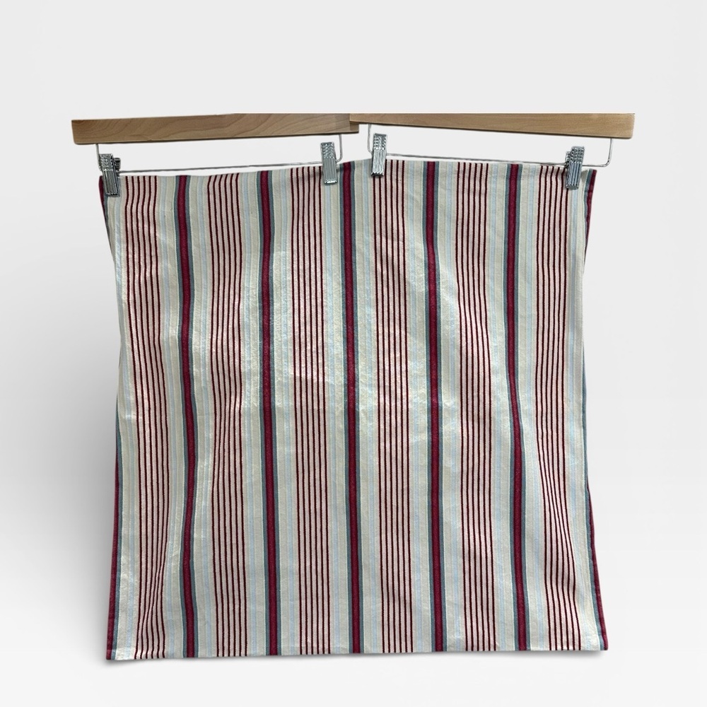 IKEA WILJ Alvine Raffla Stripe 100% Cotton 25" Euro Sham
